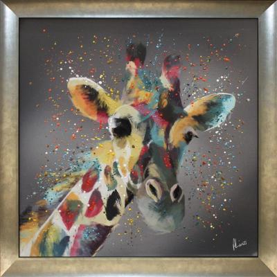 Small Abstract Giraffe Liquid Art